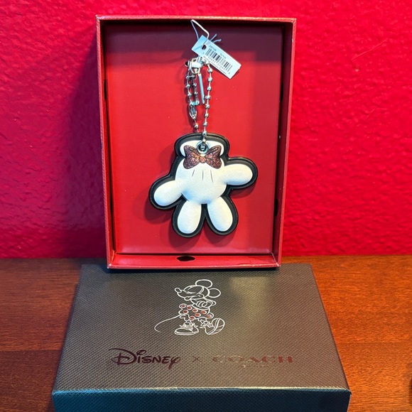 Coach Disney X Minne Mouse Keychain Fob - Picture 1 of 5